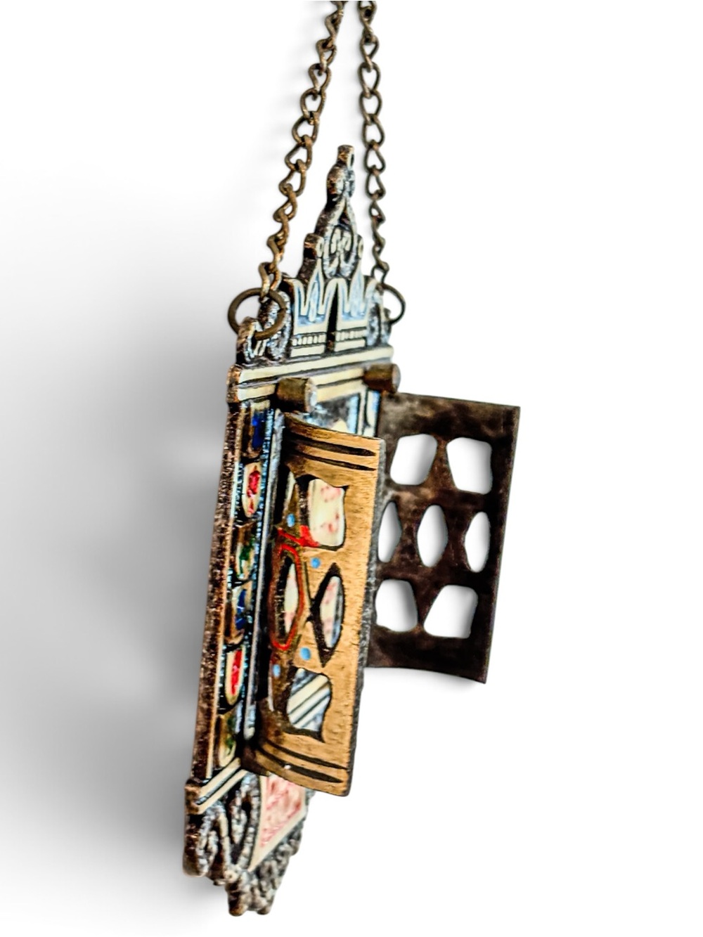 Vintage Judaica Ten Commandments Wall Plaque Attributed Hen Holon Israel - Picture 11 of 16